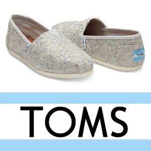 TOMS Silver Lace Glitz